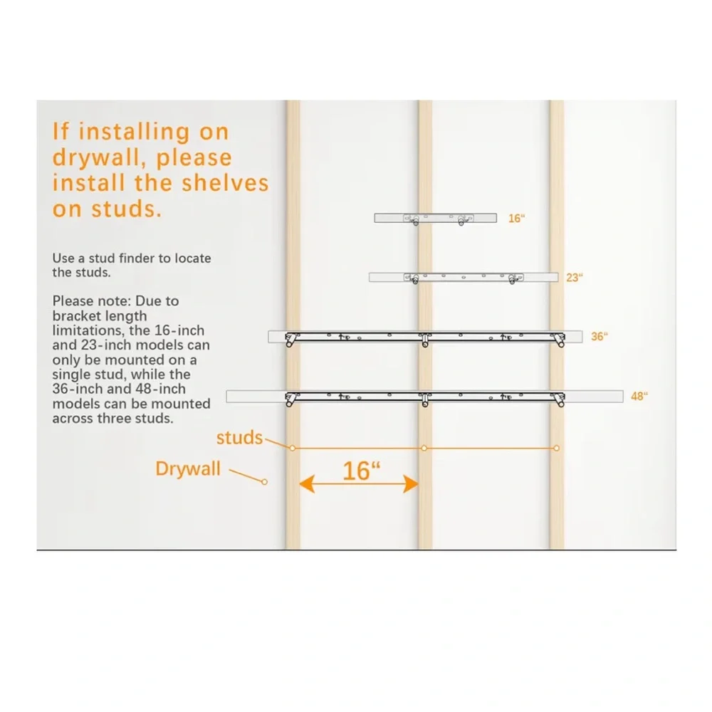 NIB White Floating Wall Shelves - Modern Minimal Set